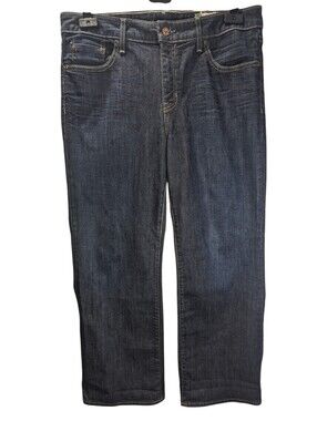 GAP Women's Dark Blue Wide Ankle/ Court Leg Jeans Size 12